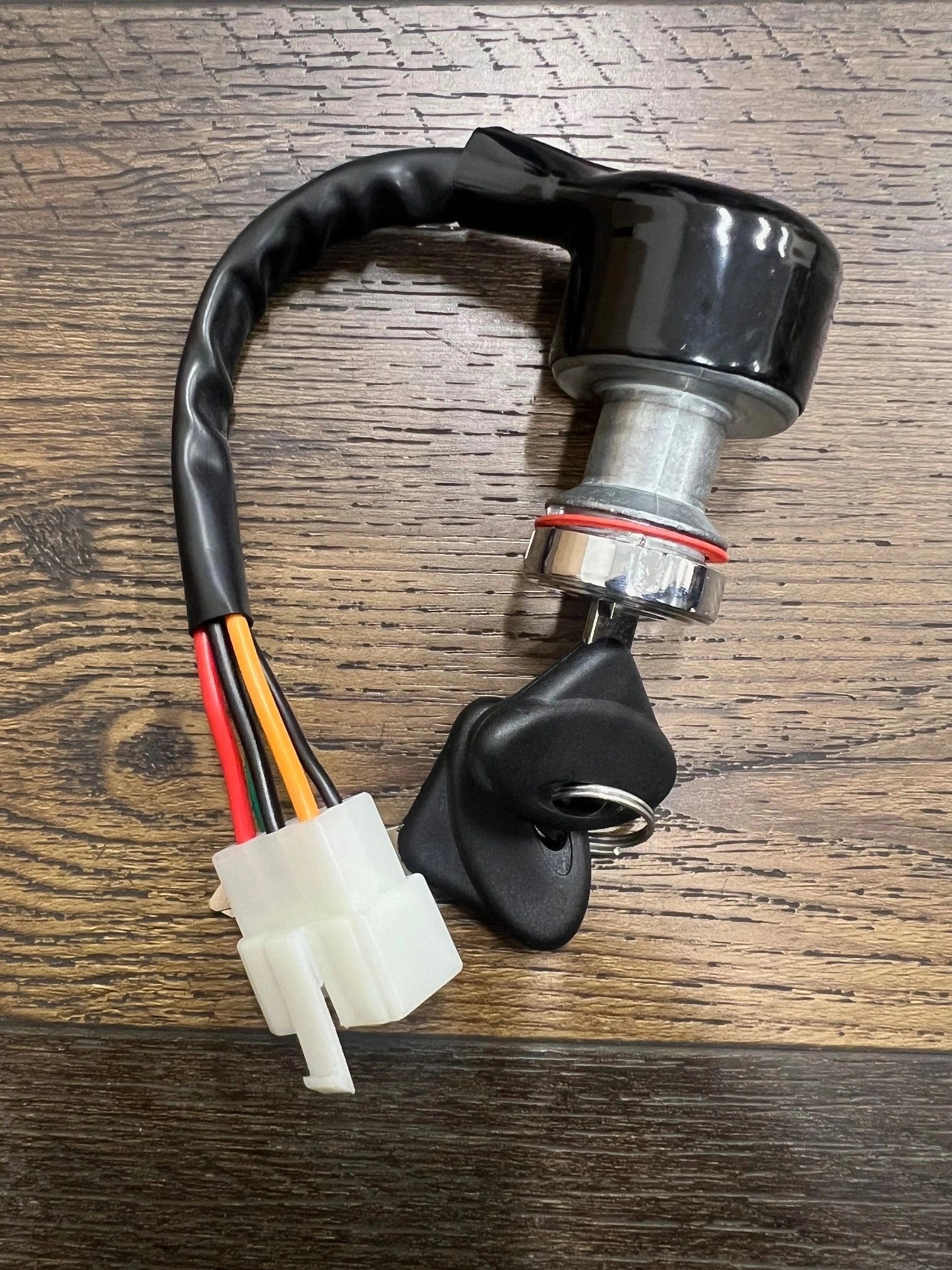 IGNITION SWITCH, POWER ON/OFF SWITCH, 5 WIRES, WITH 2 KEYS. – gokartshop